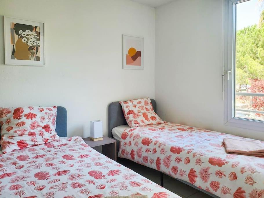 *Le Carpe Diem, Appartement 2 Chambres, Piscine, 2 Parking, Clim* Montpellier Bagian luar foto