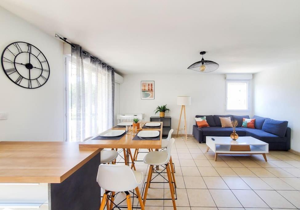 *Le Carpe Diem, Appartement 2 Chambres, Piscine, 2 Parking, Clim* Montpellier Bagian luar foto